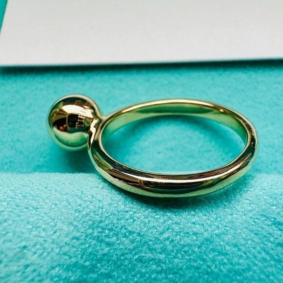 💛Rare and Retired Tiffany & Co. 18k Rose Gold HardWear Ball Ring, 8mm, Sz 6💛 - Picture 5 of 9